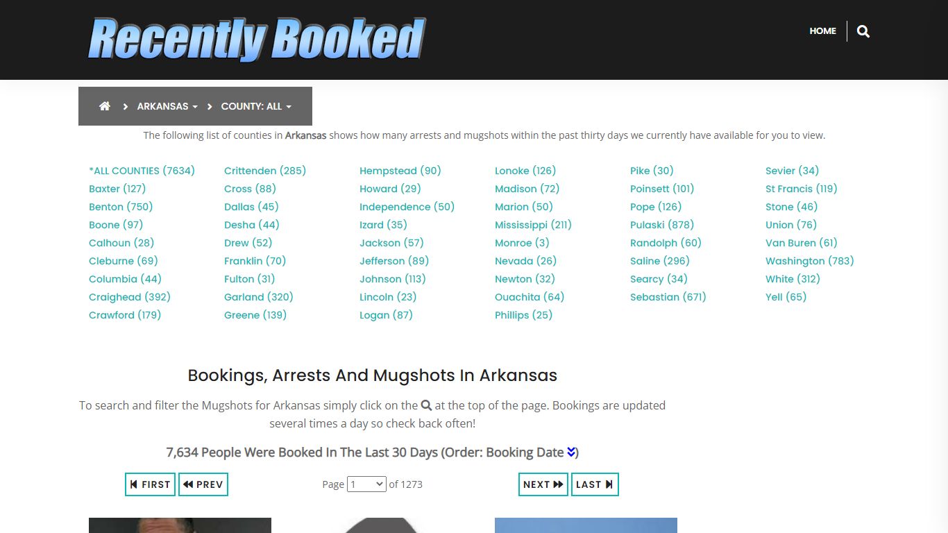 Recent bookings, Arrests, Mugshots in Arkansas - Recently Booked